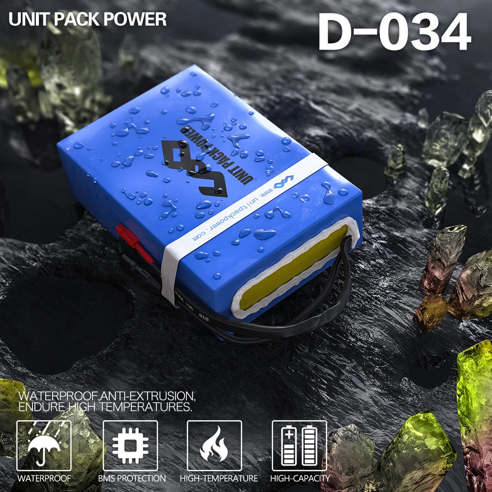 EScooter Ebike Battery Pack 36V 48V 52V 60V 72V Waterproof
