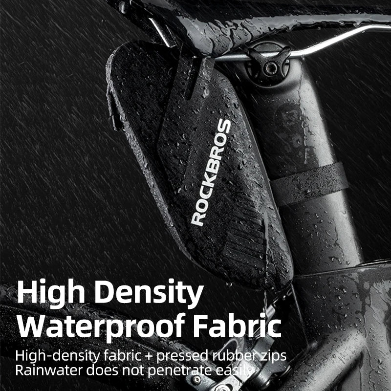 ROCKBROS Reflective Waterproof Saddle Bag For Bicycle Rear Seatpost Pannier