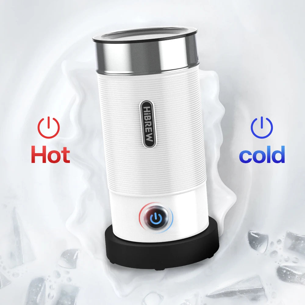 HiBREW Electric Milk Frother Foaming Mixer for Hot and Cold Latte Cappuccino Fully Automatic Milk Warmer Model M1A