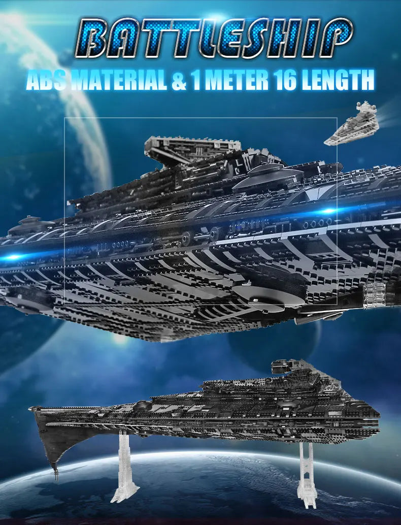 Mould King 21004 Super Star Destroyer Eclipse Class Imperial Building Block Set
