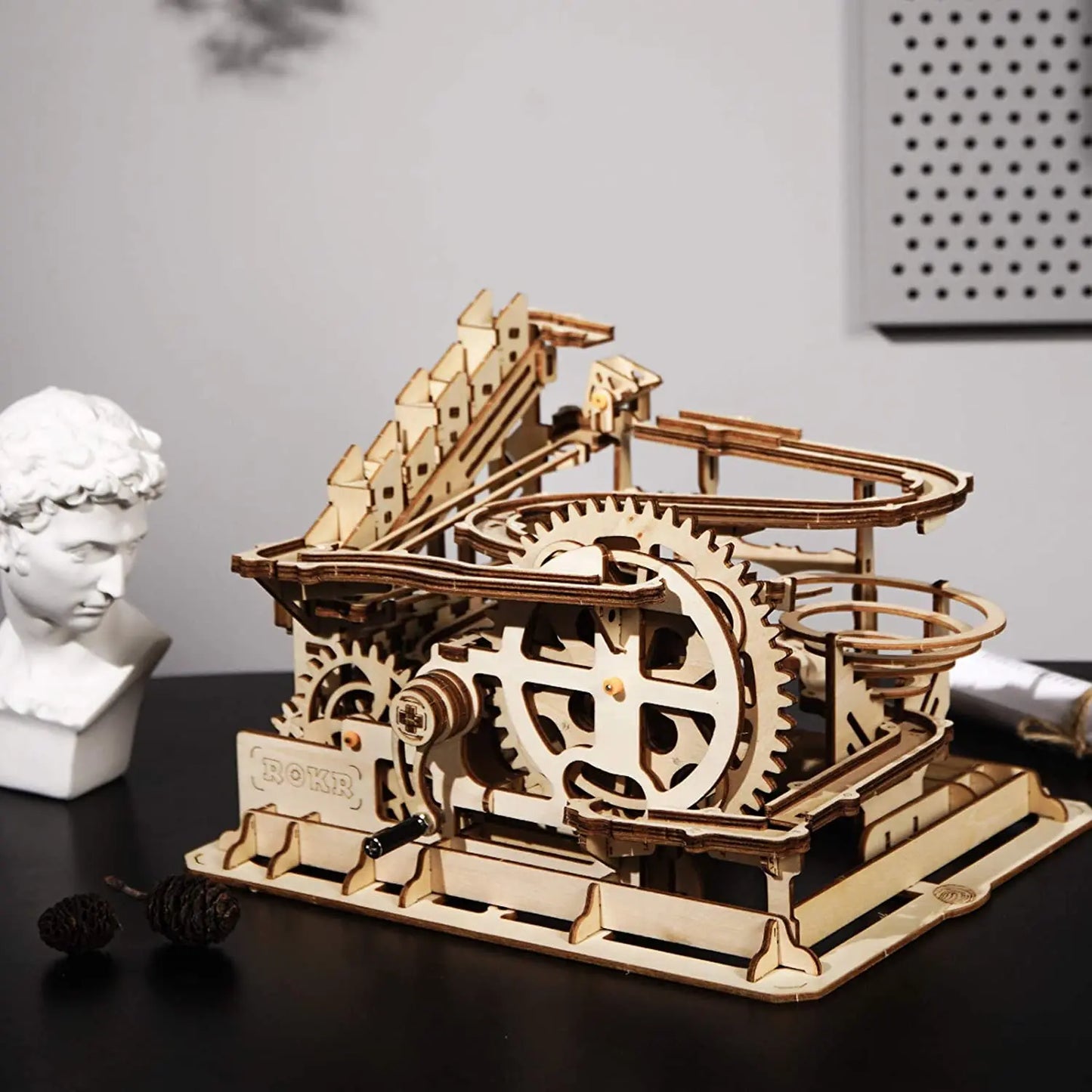 Robotime Rokr 3 Marble Run DIY Wooden Waterwheel Model Kit Gift