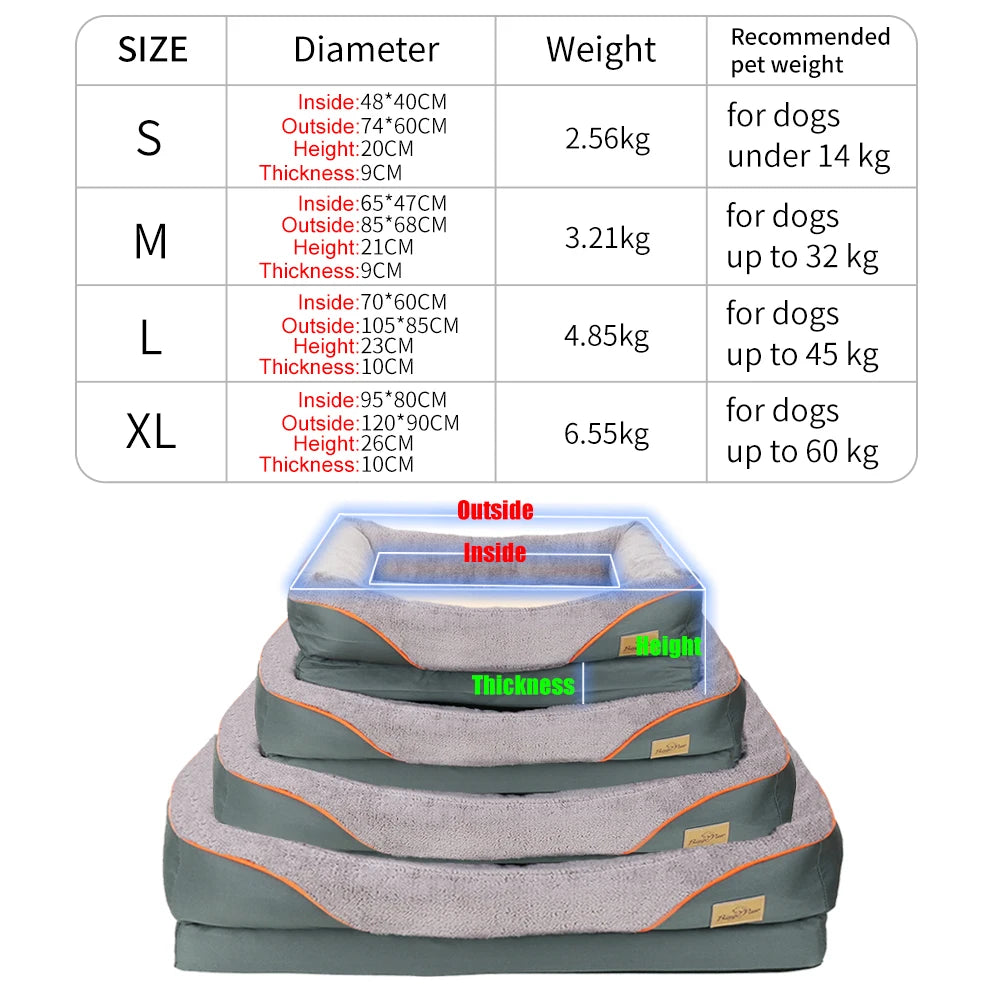 Heavy Duty Orthopedic Pet Bed Waterproof Large XL Dog Bed
