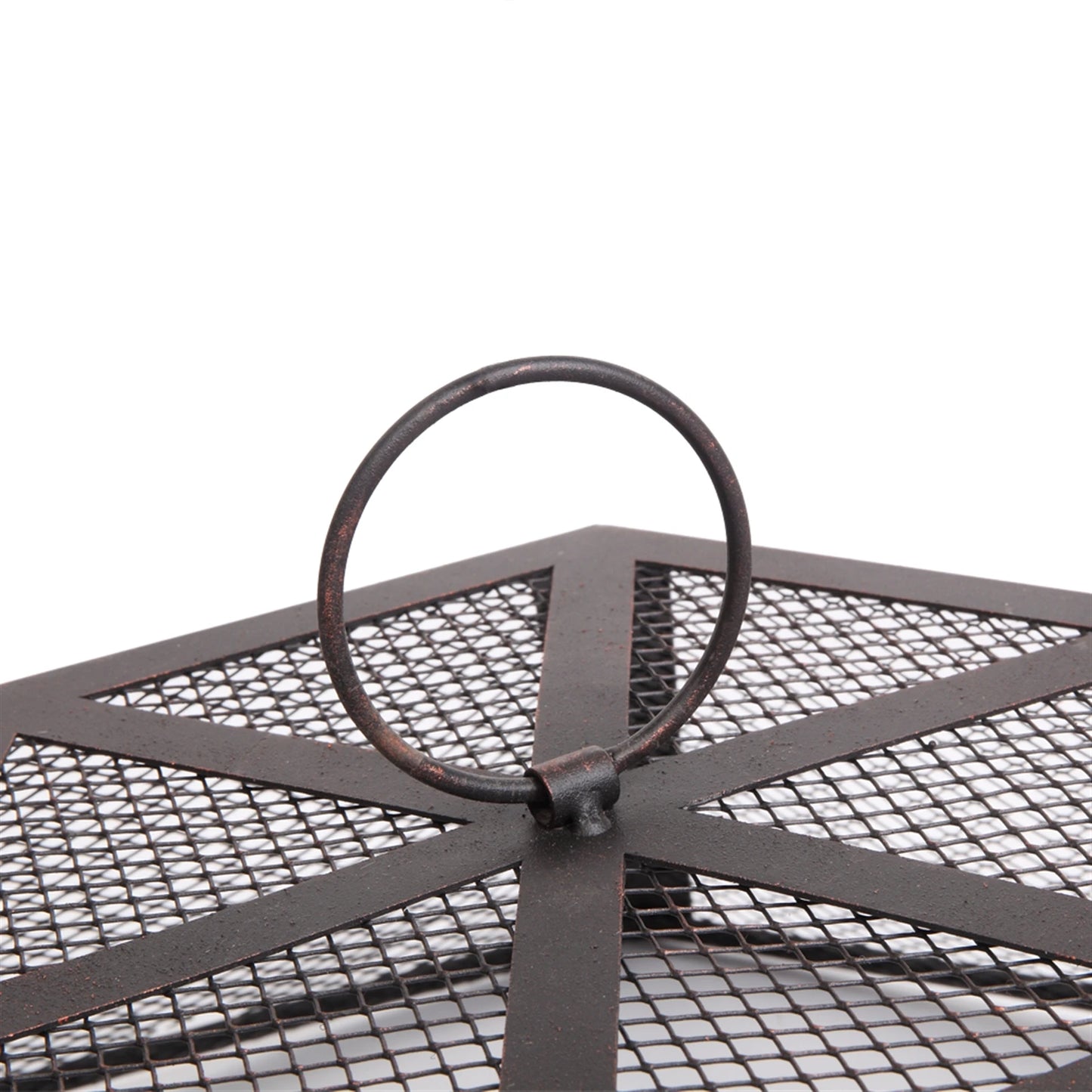 22 Inch Hexagonal Iron Brazier Wood Burning Fire Pit