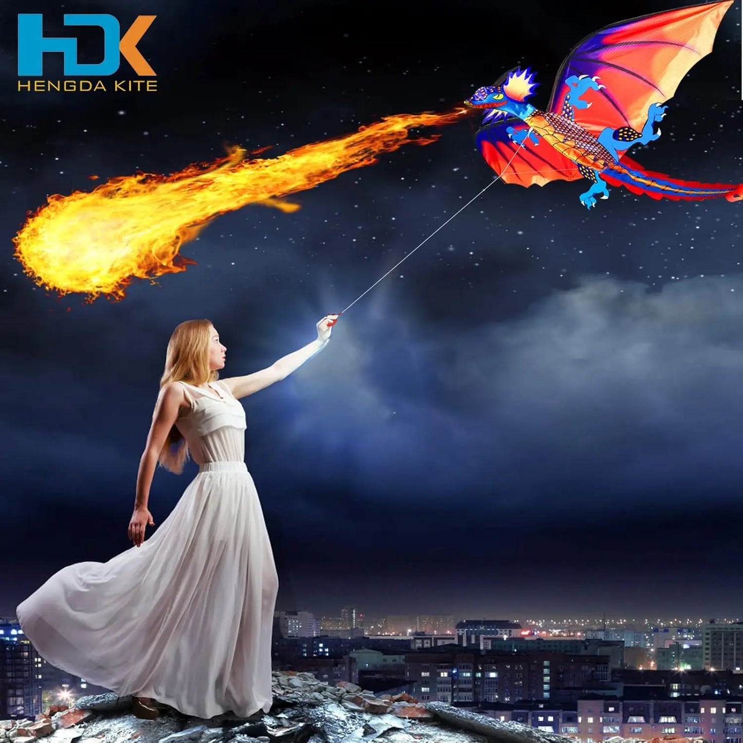 Classic Dragon Kite For Beginners And Adults Easy To Fly 63 Inch Single Line