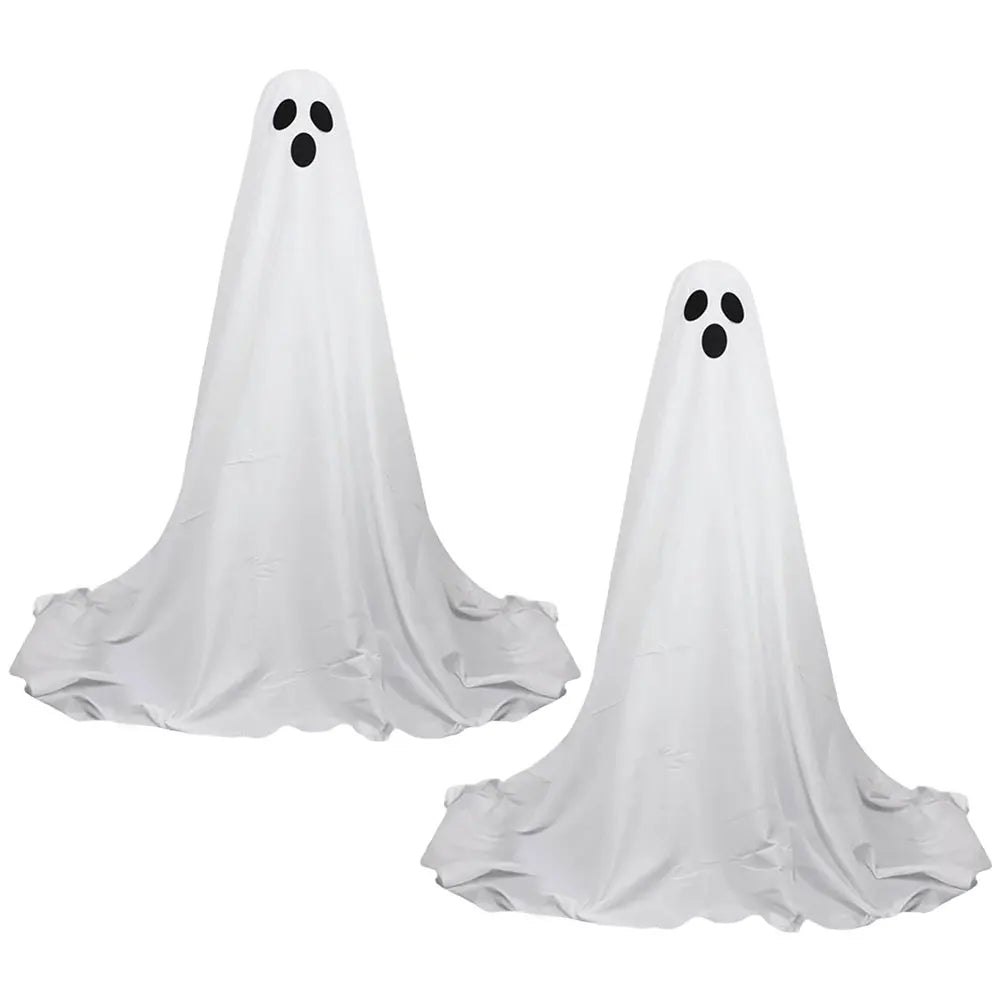 Lighted Spooky Ghost Decor Halloween Decorations Outdoor with String Lights Scary Standing Ghosts for Front Porch Yard