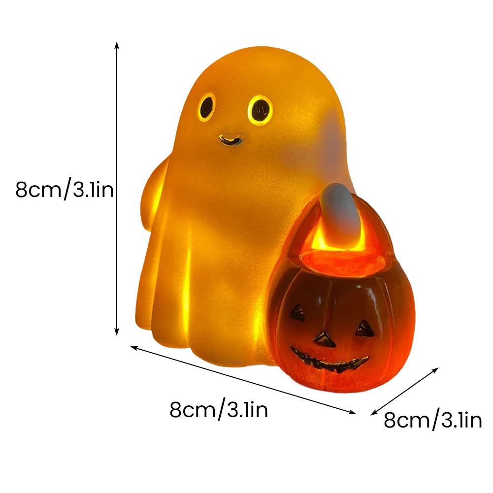 Halloween 3D LED Ghost Night Light Campfire Figurine Decor