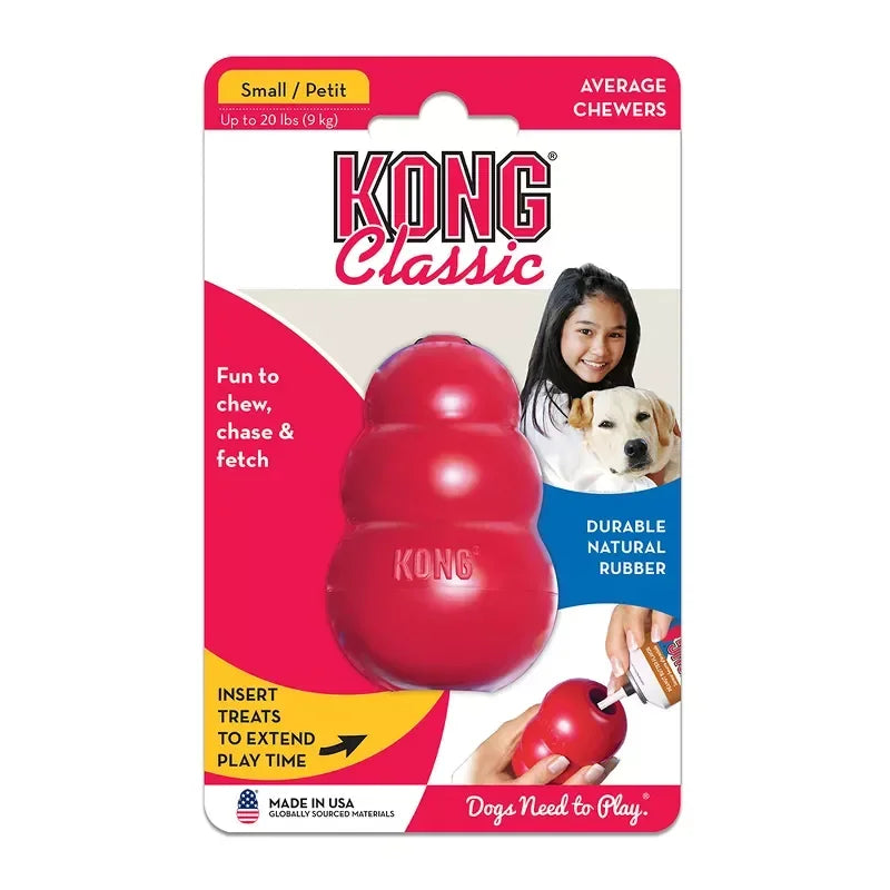 Classic Red Refillable Rubber Dog Toy for Stimulation