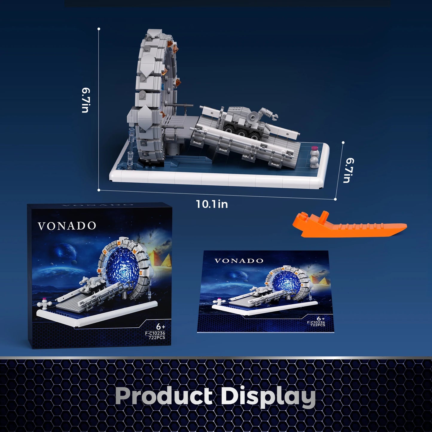 Stargateal 722 Pieces Building Block Kit Compatible With Lego Space Travel