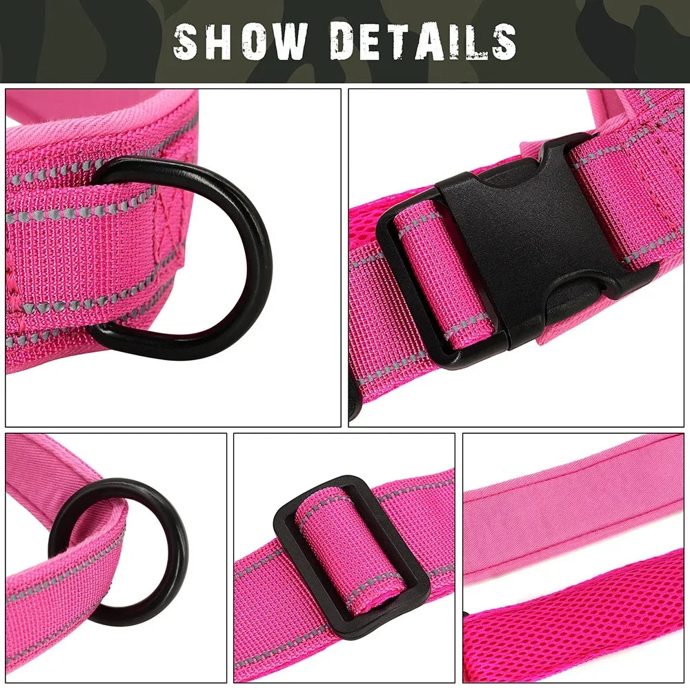 Nylon Durable Dog Harness No Pull With Handle Reflective