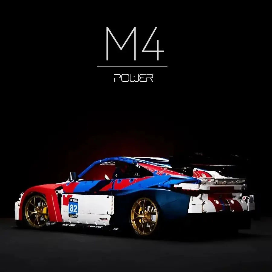4556 Pcs MOC Technical M4 Supercar Building Blocks Set 1 To 8 Gift For Adults