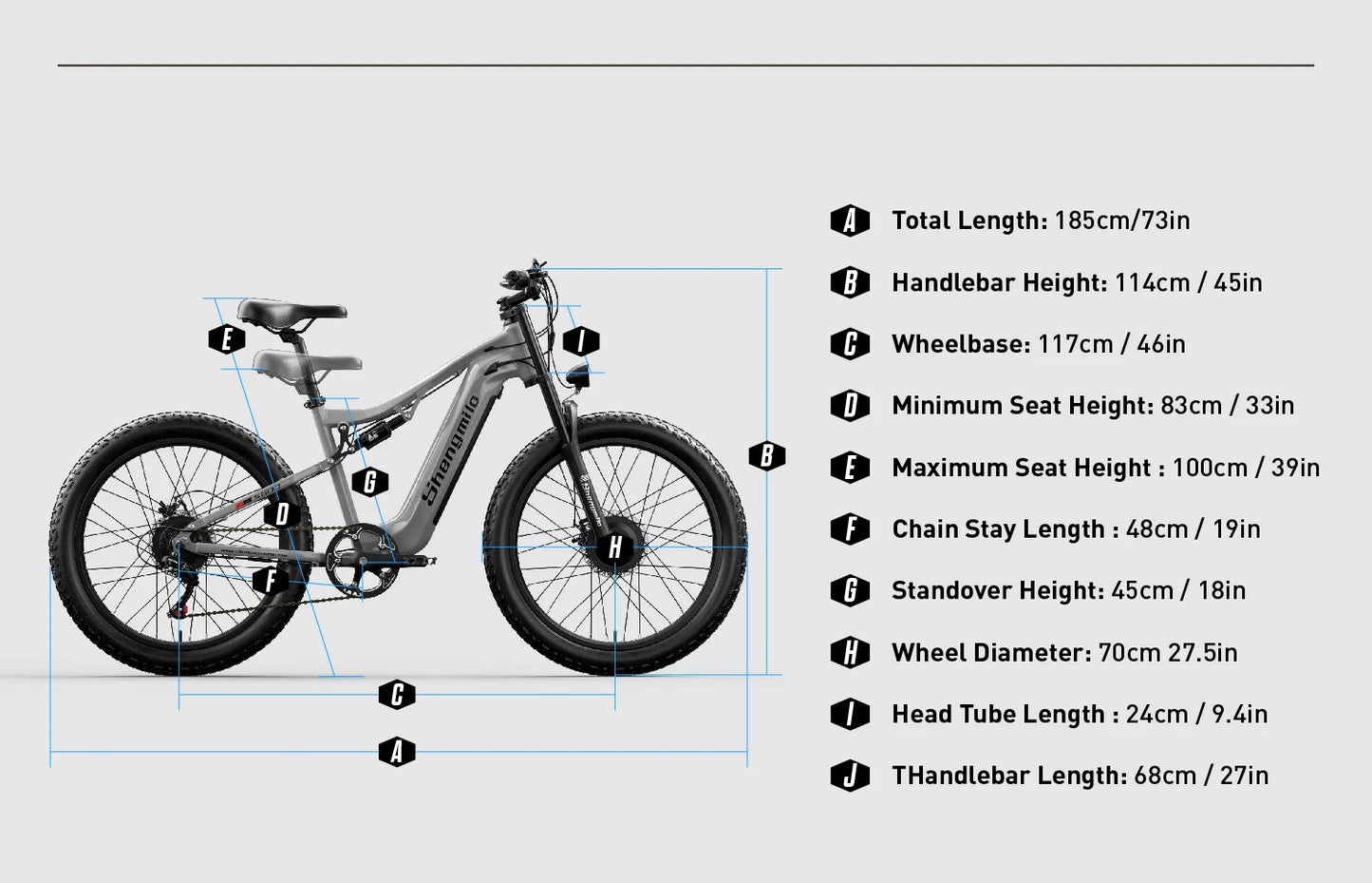 Shengmilo S600 26 Inch Electric Mountain Bike 2000W Dual Motor Fat Tire 17.5Ah