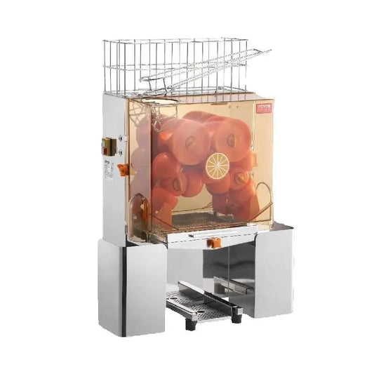 SucceBuy Commercial Orange Juicer Machine Automatic Juice Extractor Stainless Steel Orange Squeezer with Pull Out Filter Box 500ml Capacity 240W