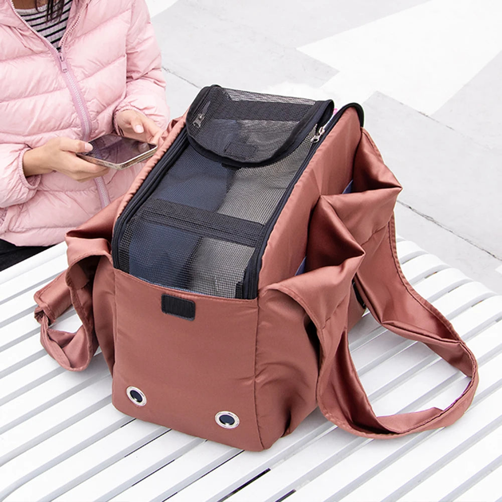 Breathable Cat Carrier Bag Portable Travel Shoulder Bag