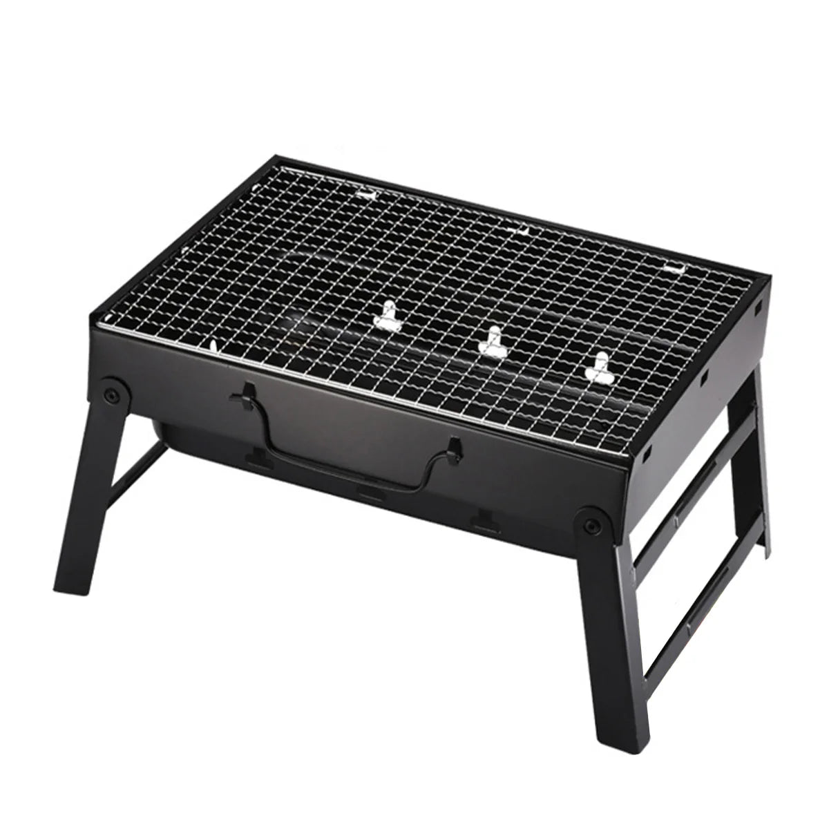 Portable BBQ Charcoal Grill Stainless Steel Mini Tool Kit for Outdoor Cooking Camping Picnic Beach