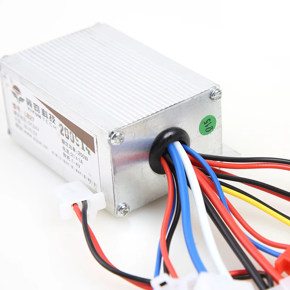24V 250W E Bike Scooter Brush Motor Controller Lightweight