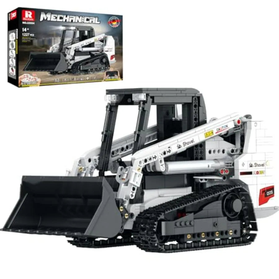 Reobrix Bobcat Skid Steer Loader Building Block Set With App Remote RC Control