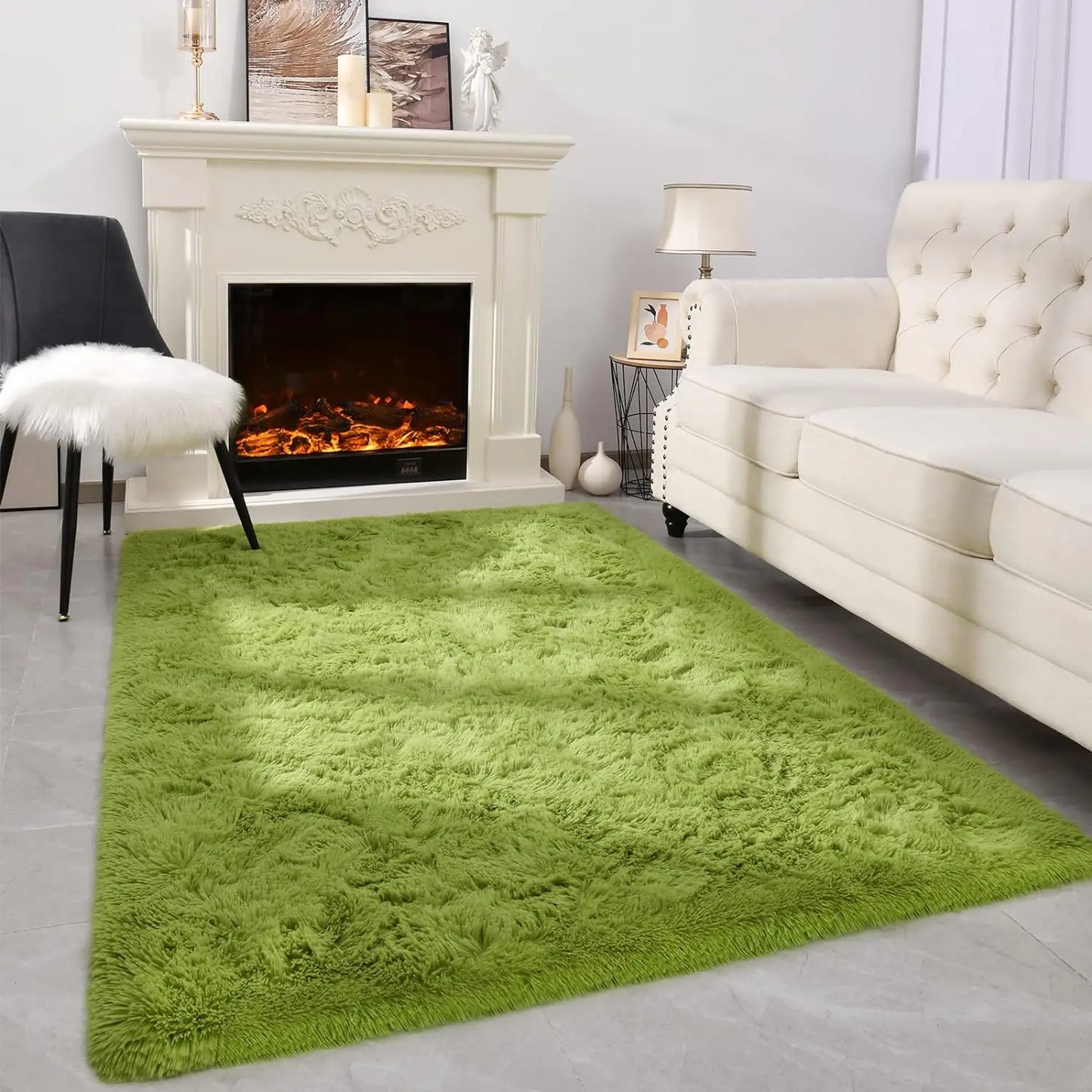 Fluffy Rugs for Bedroom Fuzzy Area Rugs for Living Room Soft Kids Carpet Non Slip for Hardwood Floors Room Decor