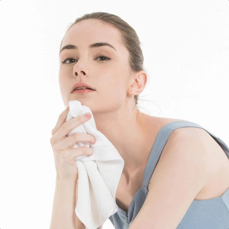 KLNYOO Ultra Soft Facial Cloths 12x12 Washcloths 6 Pack
