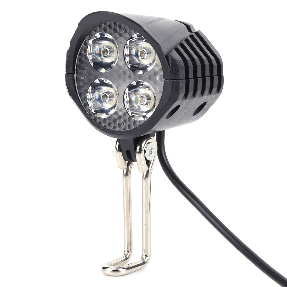 Electric Bicycle Light With Horn 48V LED Front Easy Install