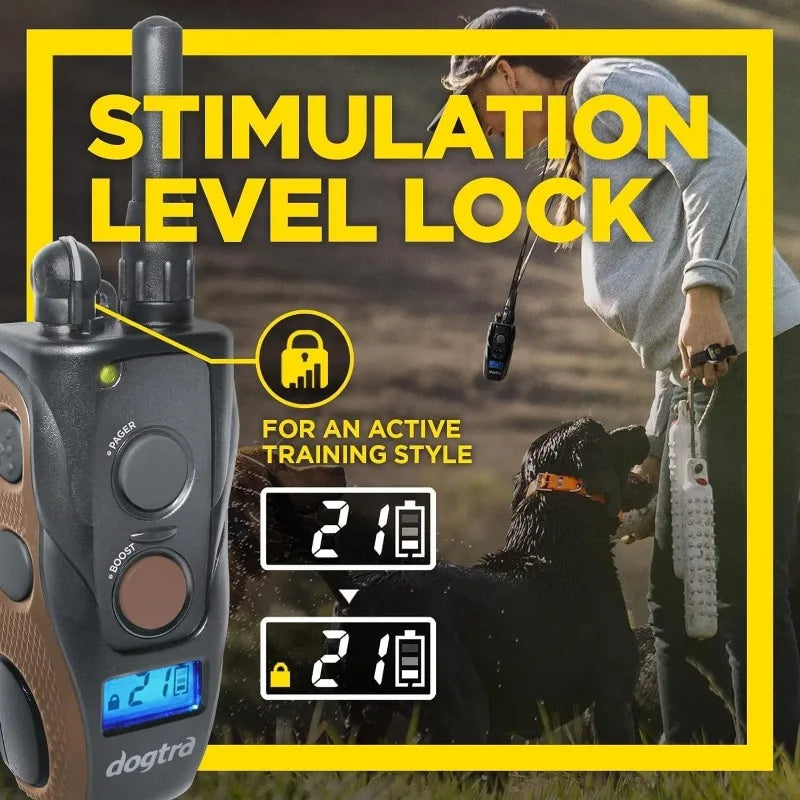 Handsfree Remote Dog Training E Collar Range Three Quarters Mile Waterproof