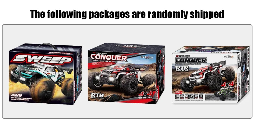 WLtoys 1to16 Scale Large RC Car 50kmh 4WD Monster Truck Toy
