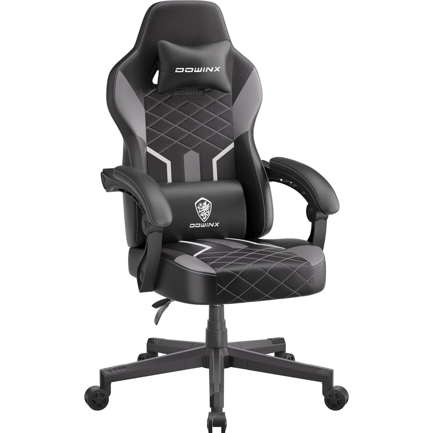 Dowinx Gaming Chair With Pocket Spring Cushion High Back PU Leather 350LBS