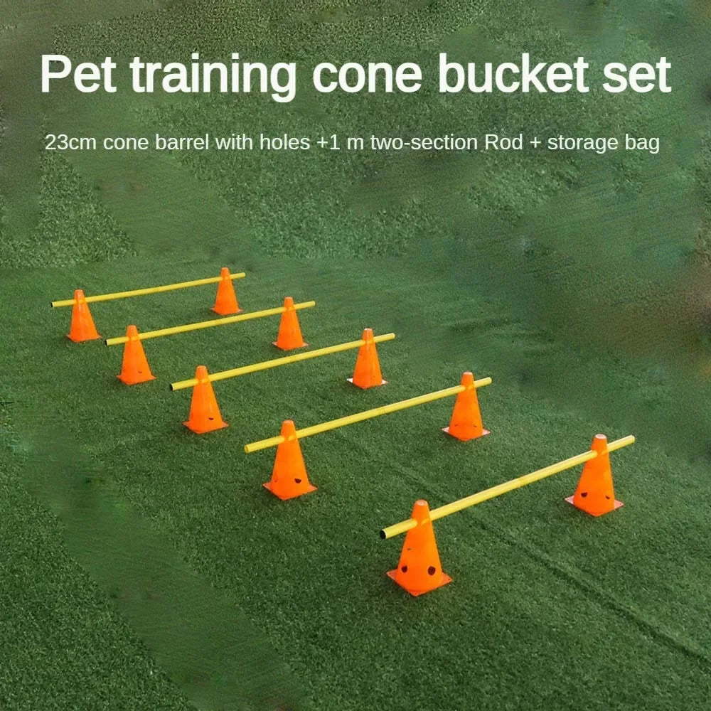 Dog Agility Training Set Jumping Bar Obstacle Hurdle Equipment For Pets