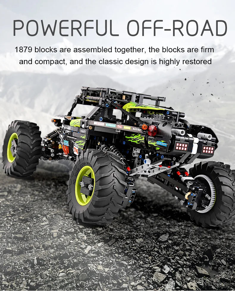 Mould King 18002 4WD RC Buggy Building Block Set Compatible With Lego