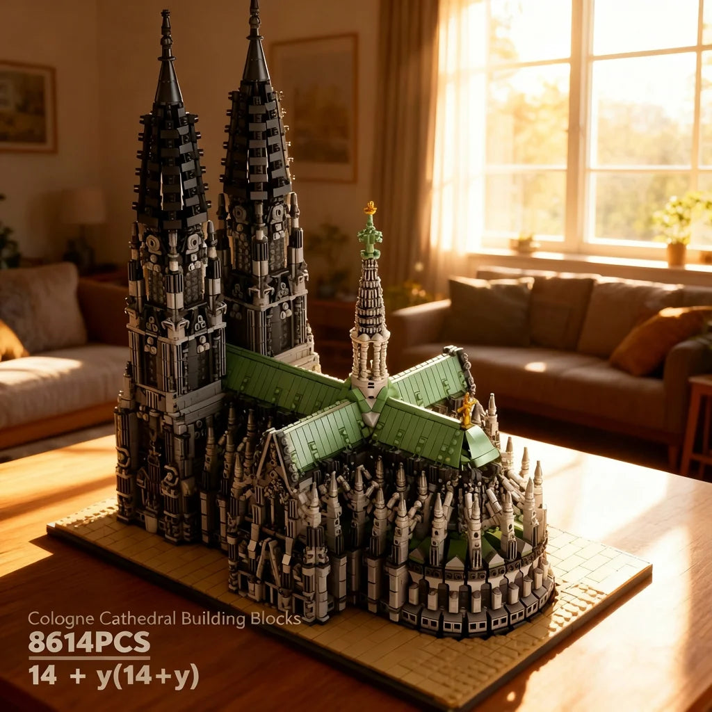 Cologne Cathedral Building Blocks Gothic Church Architecture Kit For Adults