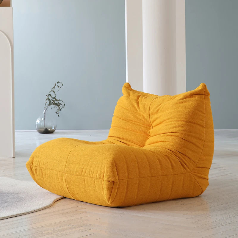 Velvet Teddy Bean Bag Sofa Floor Lounge Chair Foam Filled