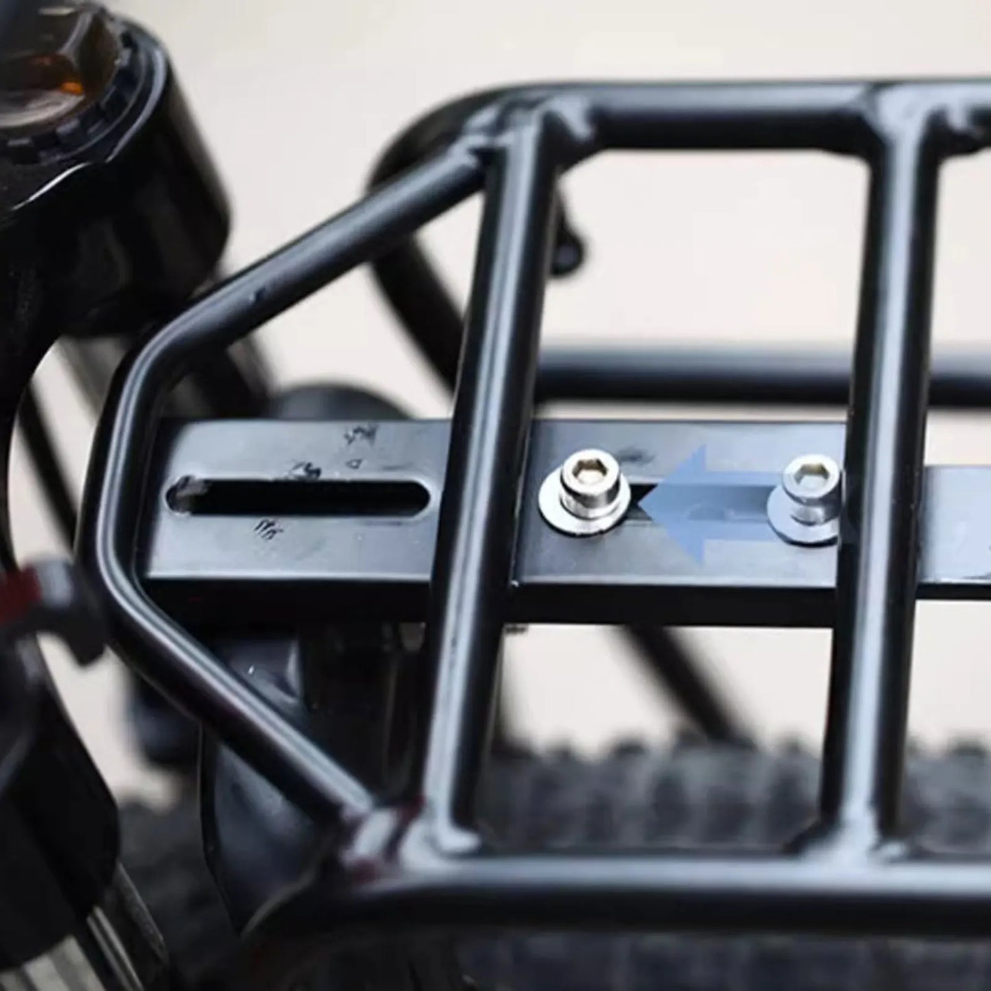 Steel Bike Front Cargo Rack Adjustable MTB Luggage Bracket