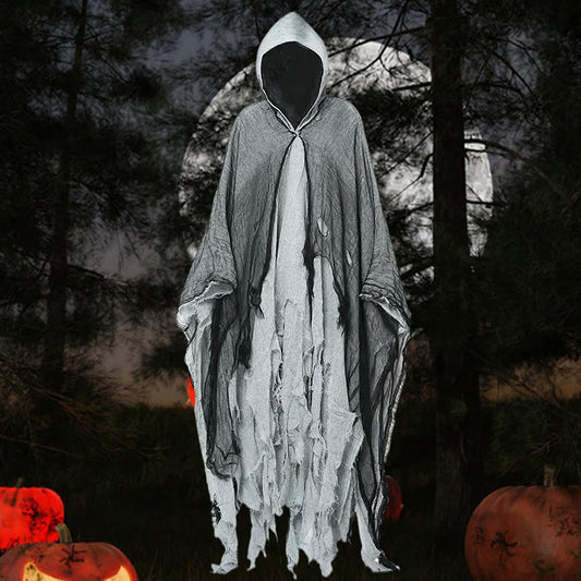 Halloween Ghost Dementor Cosplay Cloak Hood For Men Women