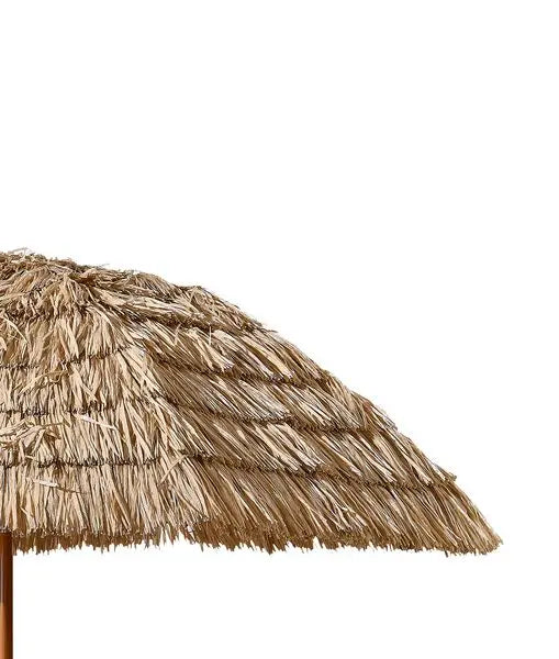 8 Foot Thatch Patio Tiki Umbrella Raffia Palapa Straw Beach Shelter