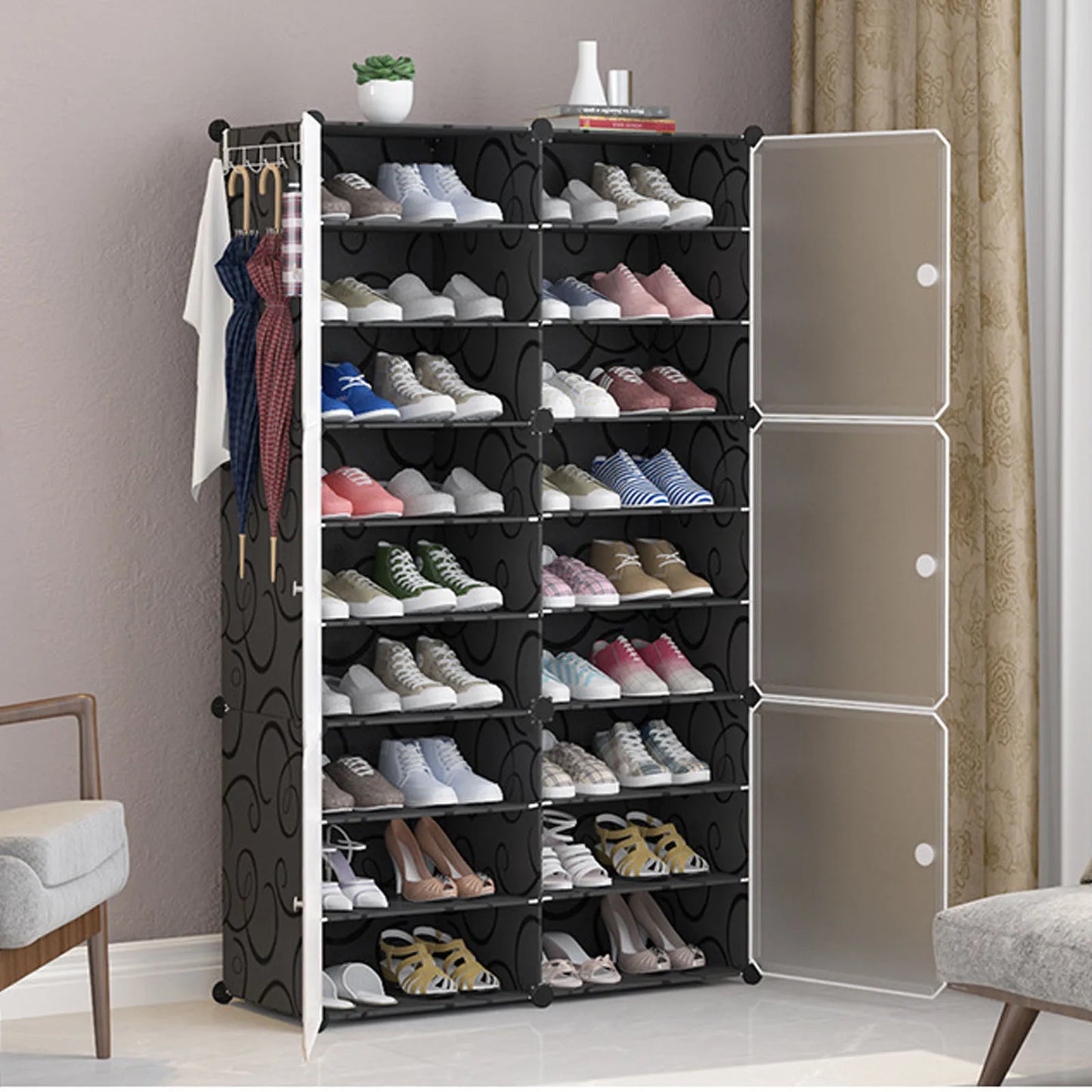 Vertical Shoe Rack Multi Layer Modern Space Saving Home