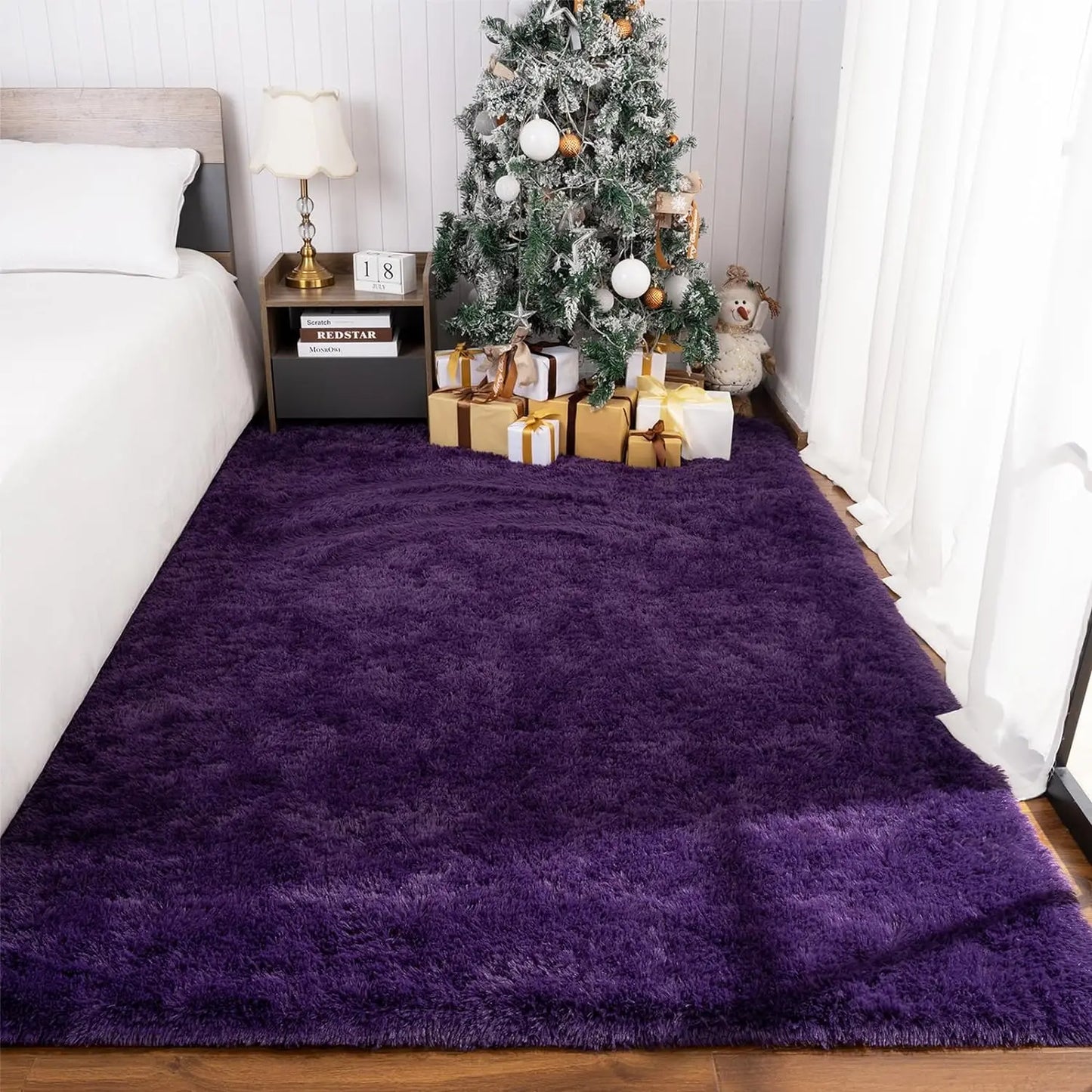 Fluffy Rugs for Bedroom Fuzzy Area Rugs for Living Room Soft Kids Carpet Non Slip for Hardwood Floors Room Decor