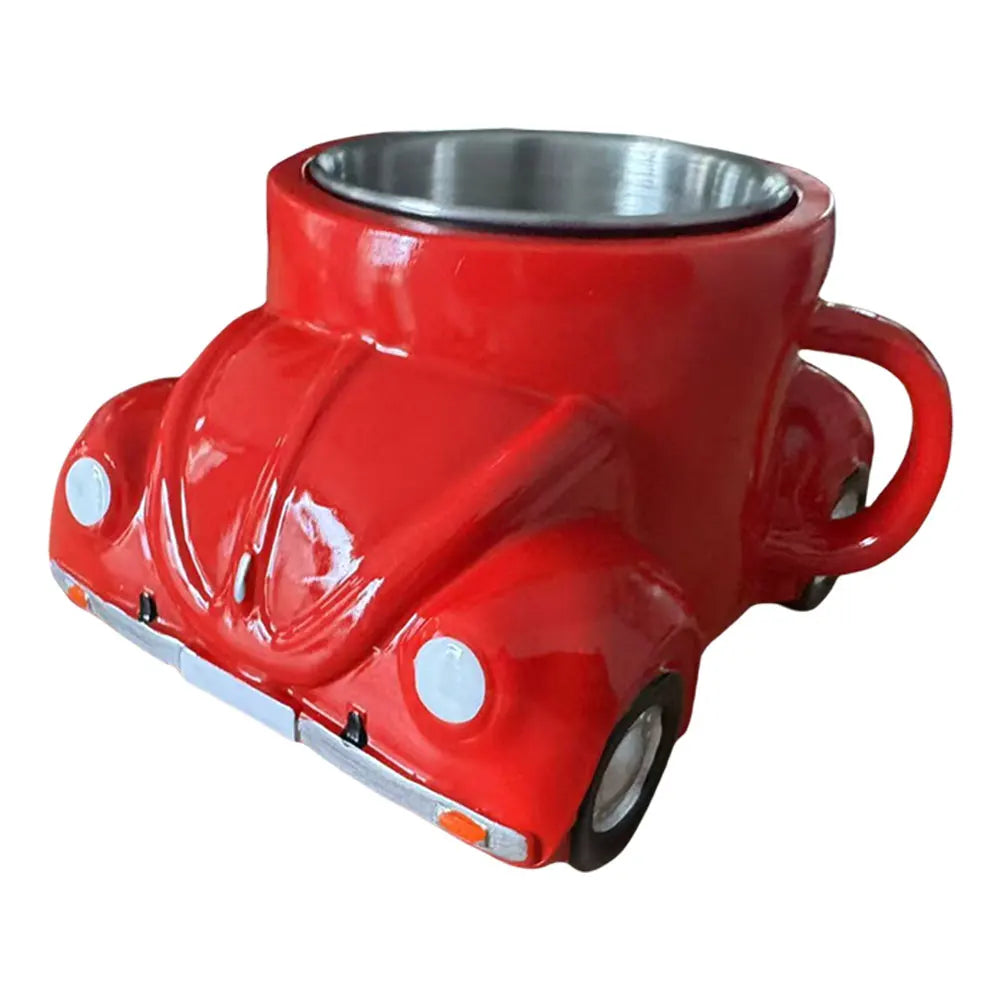 Stainless Steel Car Shaped Coffee Mug 150ml Retro Novelty
