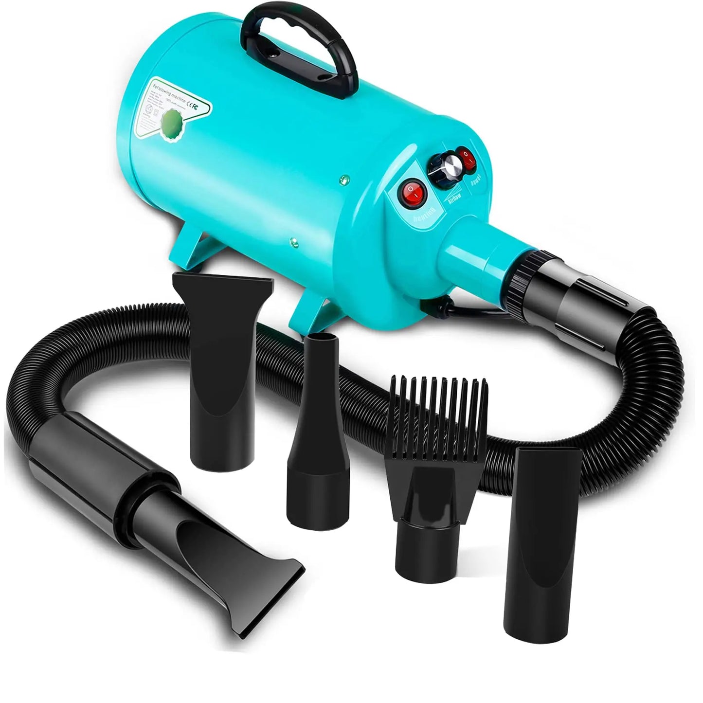 Dog Hair Dryer For Large Dogs Grooming Blower With Heat