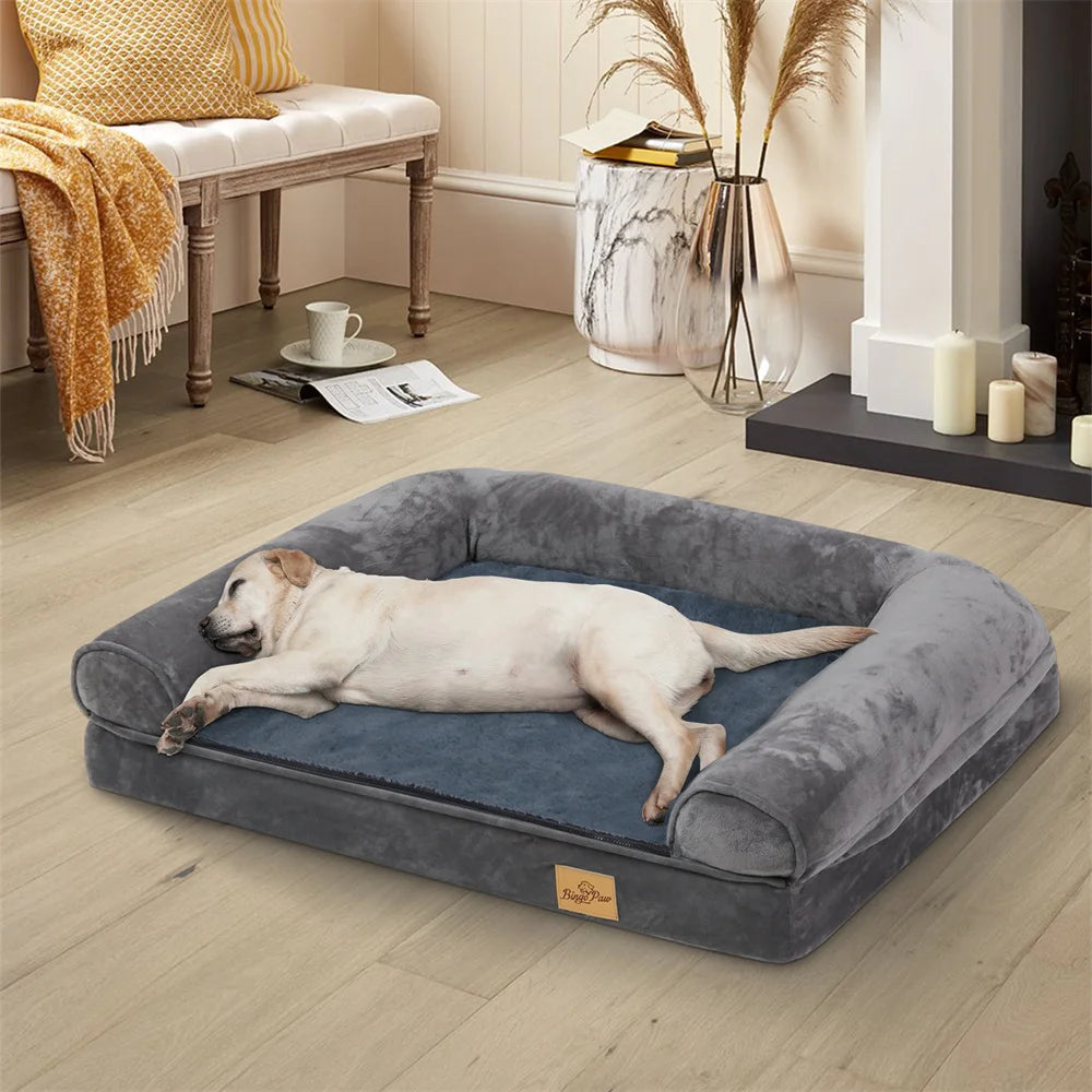XXXL Calming Orthopedic Memory Foam Dog Bed With Waterproof Removable Cover