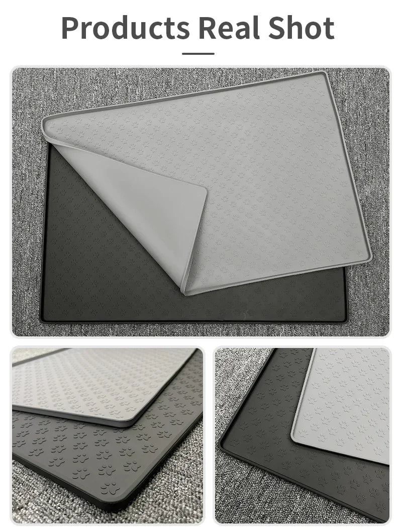 Pet Placemat Dog Cat Feeding Mat Silicone Waterproof Feeder Mats