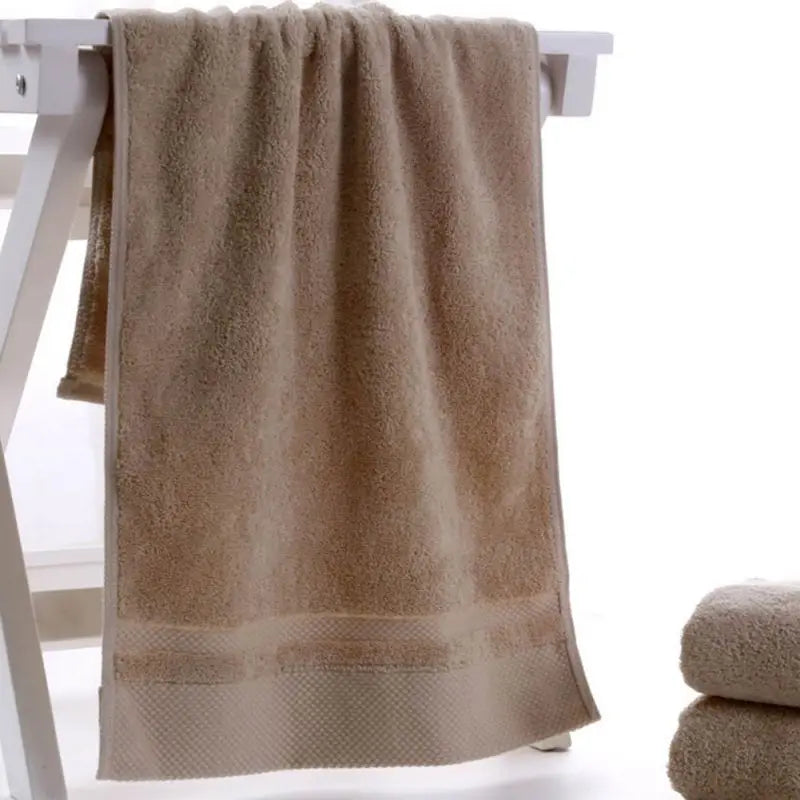 Three or Six Thickened Soft Cotton Bath Towels Sets 34x75cm