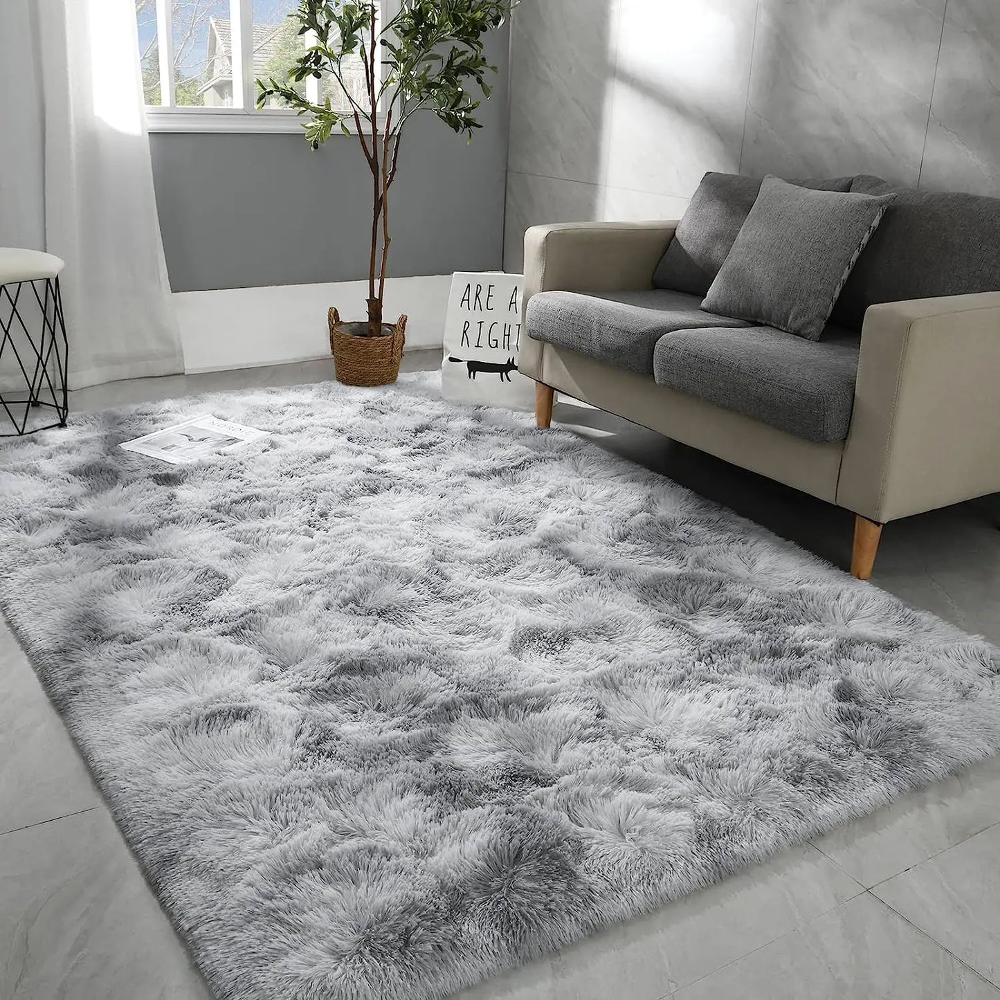 Fluffy Rugs for Bedroom Fuzzy Area Rugs for Living Room Soft Kids Carpet Non Slip for Hardwood Floors Room Decor