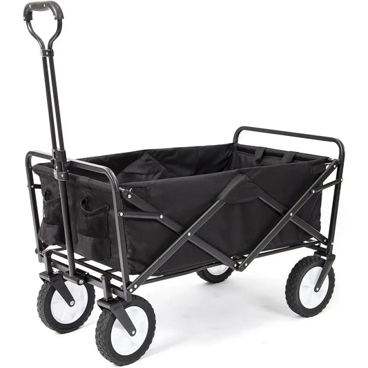 Mac Sports Collapsible Folding Outdoor Utility Wagon Black
