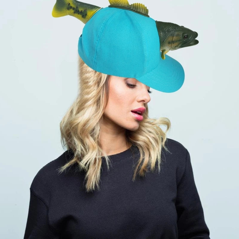 Novelty Fish Baseball Hat For Birthday Party Unisex One Size Holiday Headwear