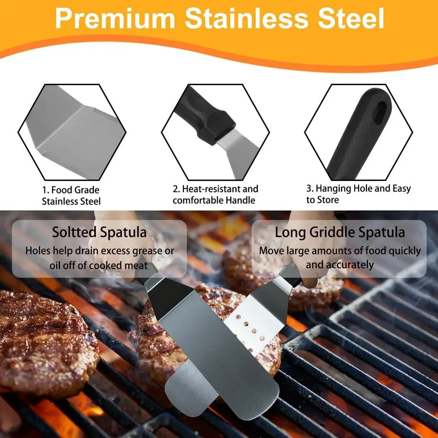 Griddle Accessories Kit For Flat Top Grills Blackstone Camp Chef Spatula Set