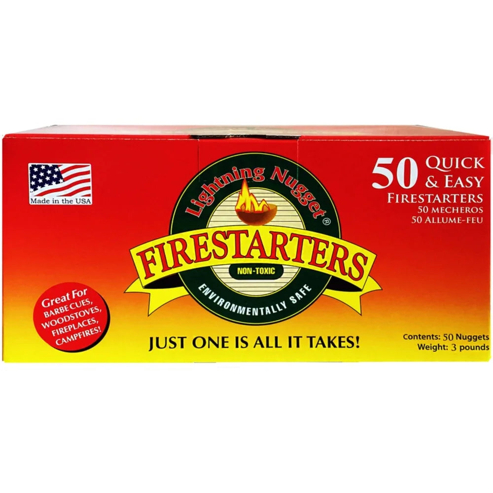 All Natural Pine Scented Fire Starters 50 Count Outdoor Use