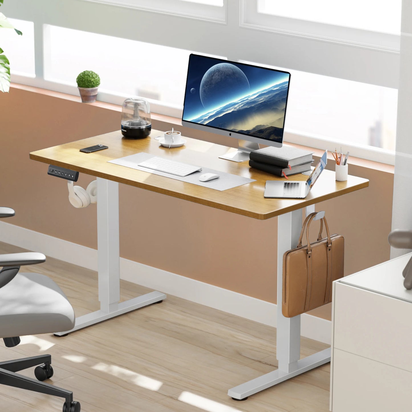 JHK Electric Standing Desk 40x24 Inch Height Adjustable