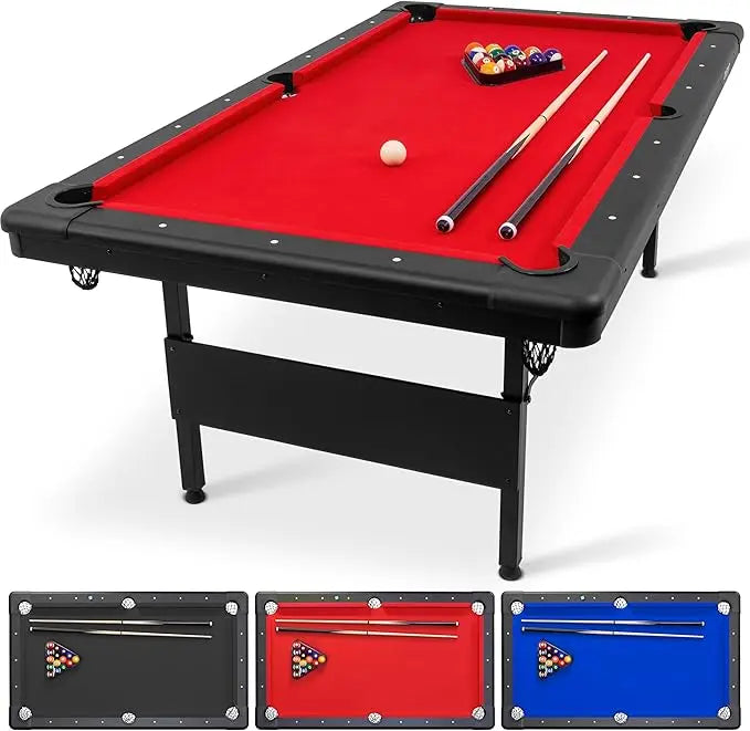 GoSports Portable Billiards Table 6 7 8 Feet With Full Set