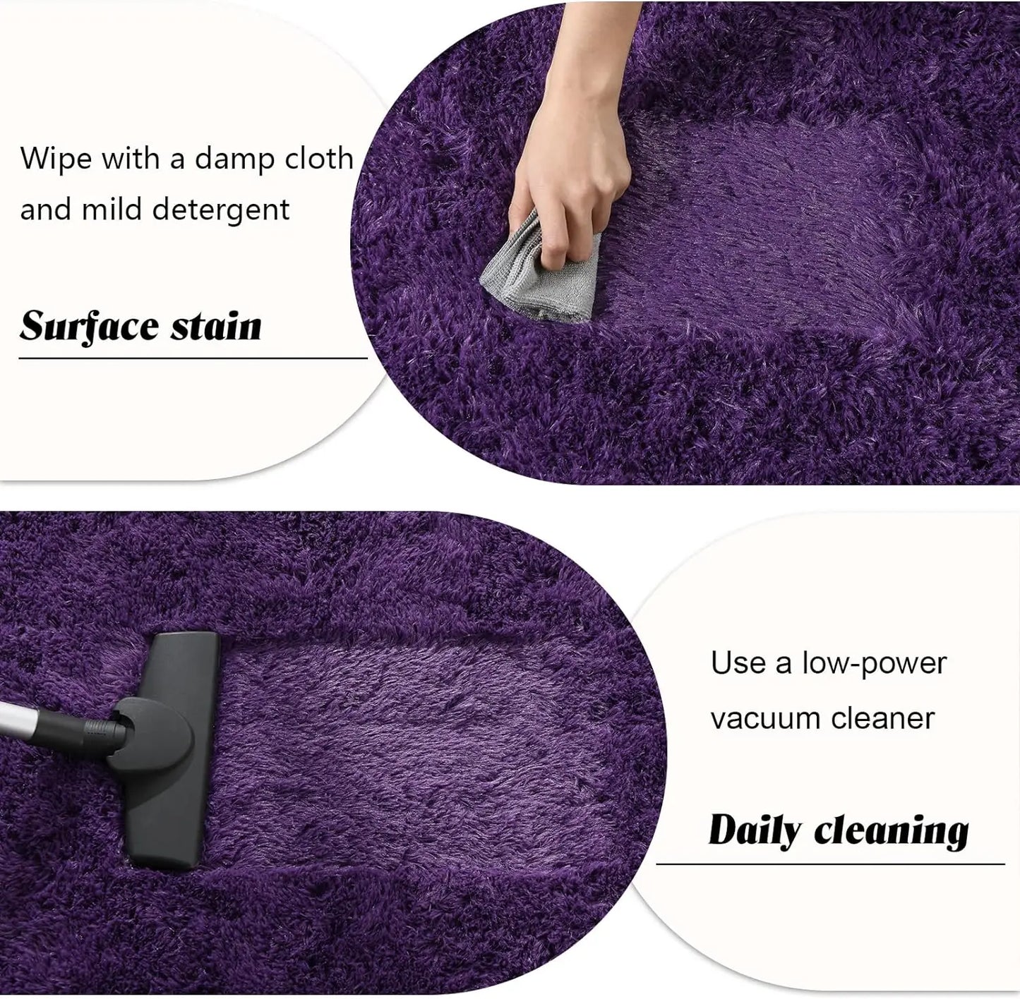 Fluffy Rugs for Bedroom Fuzzy Area Rugs for Living Room Soft Kids Carpet Non Slip for Hardwood Floors Room Decor
