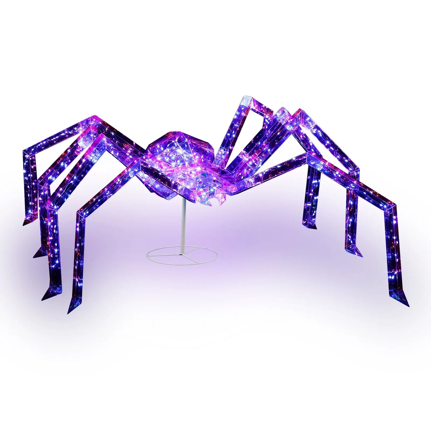 3 Foot Halloween Light Up Iridescent Spider Outdoor Decor