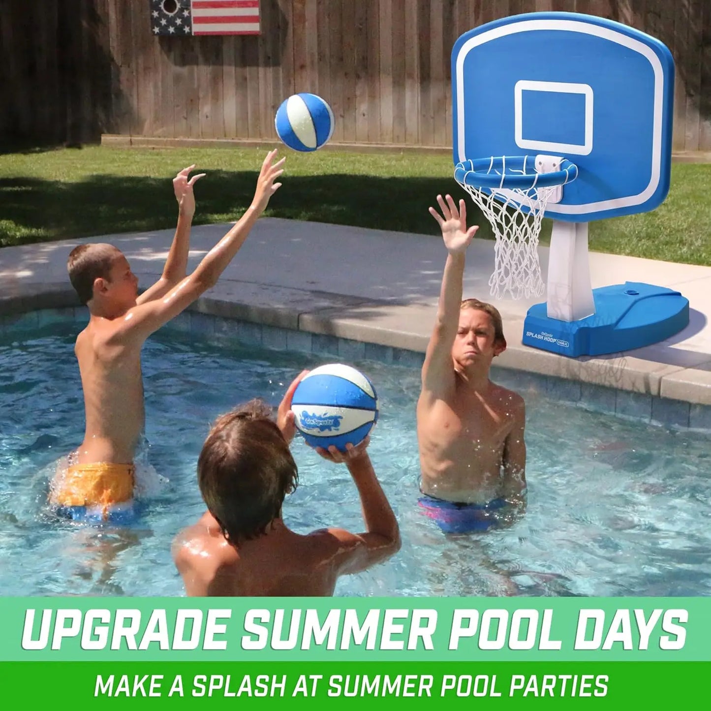 Inflatable Water Basketball Hoop For Pool Summer Fun Easy Setup Durable